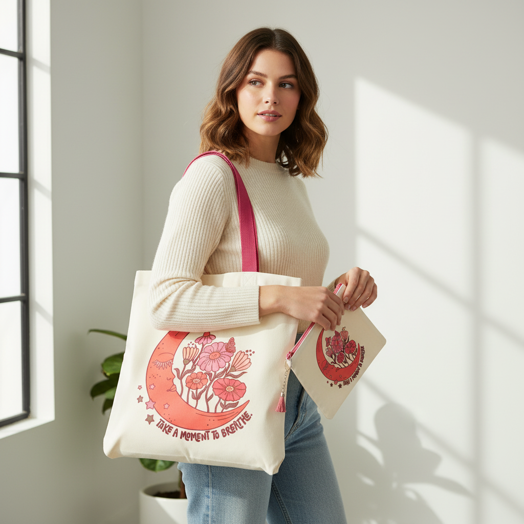 Tote Bag w/small pouch