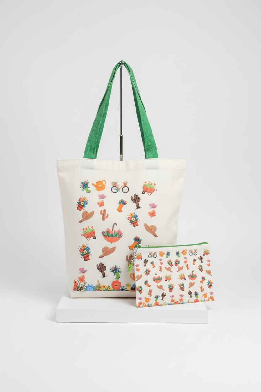 Tote bag w/ small pouch