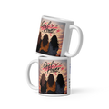 White glossy mug